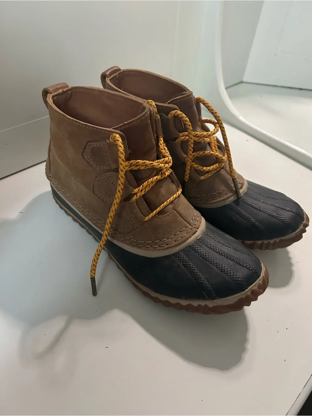 Womens sorel Brown and Black Duck Boots - Picture 1 of 3